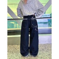 批发刺绣<b class='q'>牛仔裤</b>】美式 新汇佳男女款直筒宽松<b class='q'>牛仔裤</b>新款复古潮牌阔腿
