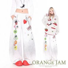 批发新中式2026春季提花国风阔腿绣花裤男女民族刺绣休闲<b class='q'>长裤</b>