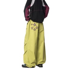 批发美式设计感星星贴布印花休闲裤vibe<b class='q'>男</b>女春高街潮牌运动休闲拖地裤