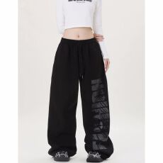 批发春秋<b class='q'>韩版</b>抽绳街舞hiphop嘻哈休闲裤女爵士舞jazz长裤运动街头潮