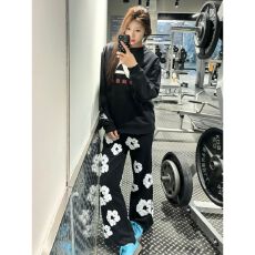 批发【休闲<b class='q'>裤</b>发泡印花】通勤衣锐卫<b class='q'>裤</b>男女同款高街百搭直筒长<b class='q'>裤</b>夏季潮