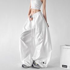 批发街舞爵士舞运动<b class='q'>长裤</b><b class='q'>女</b>宽松伞兵裤弯刀速干工装裤