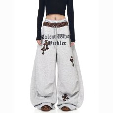 批发美式复古休闲<b class='q'>裤</b>女2026春秋季新款宽松显瘦百搭直筒阔<b class='q'>腿</b>运动<b class='q'>裤</b>潮