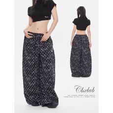 批发纯棉复牛奶丝】街舞银河星星街头重工嘻哈运动裤<b class='q'>女</b>辣妹跳舞休闲裤