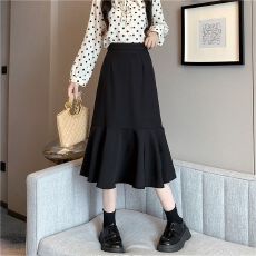 批发2026春夏鱼尾<b class='q'>半身裙</b>女设计感高腰韩版a字中长款包臀裙子