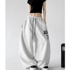 批发韩版印花抽绳街舞hiphop嘻哈休闲裤<b class='q'>女</b>爵士舞jazz<b class='q'>长裤</b><b class='q'>运动</b>街头潮