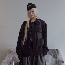 批发工装牛仔<b class='q'>夹克</b>外套女2026春秋季新款宽松潮牌高街痞帅上衣新款气质