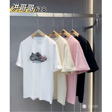 批发潮牌个性涂鸦老爹鞋圆领短袖<b class='q'>T</b><b class='q'>恤</b>男2025夏季宽松休闲青年学生半袖