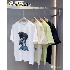 批发夏季薄款圆领印花短袖t恤潮流时尚宽松休闲百搭半袖男t恤Y