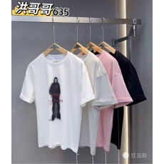 批发美式高街潮牌人物图案短袖T恤男2025<b class='q'>夏</b>季宽松半袖纯棉体恤上衣服