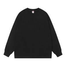 批发240g重磅纯棉圆领长袖t恤内搭文化衫工作<b class='q'>服</b><b class='q'>定做</b>diy印字数码印刺绣