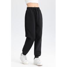 批发400G重磅五明治液态棉休闲长裤2025秋新款男女同款卫裤纯色束脚裤