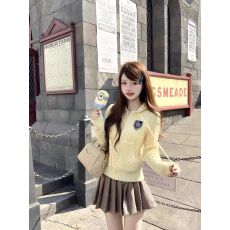 批发法式宽松慵懒风短款刺绣连帽软糯毛衣女秋设计感显瘦针织开衫上衣