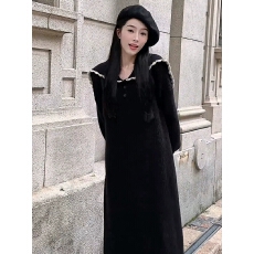 批发<b class='q'>撞色</b>海军领针织<b class='q'>连衣裙</b>2025新款女秋冬季高级感穿搭小个子打底长裙