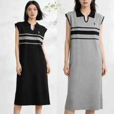 批发时尚条纹短袖连衣裙女2026夏季大码孕妇百搭显瘦洋气别致女裙子
