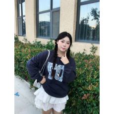 批发秋冬新款-圆领宽松简约数字印花少女<b class='q'>卫衣</b>女上衣大码
