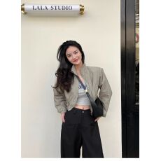 批发秋<b class='q'>冬</b>新款-简约短款防晒衣立领户外防晒服薄外套