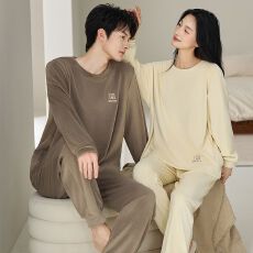 批发秋冬季海岛<b class='q'>绒</b>女<b class='q'>睡衣</b><b class='q'>珊瑚</b><b class='q'>绒</b>情侣男家居服加<b class='q'>绒</b>加厚直播<b class='q'>睡衣</b>长袖套装