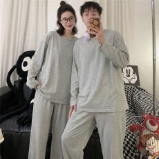 批发<b class='q'>情侣</b><b class='q'>春夏</b>季新款睡衣男女同款长袖仿棉日韩高级感可外穿<b class='q'>家居服</b>套装