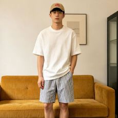 批发双口袋睡裤男夏季新款小众设计均码爆款休闲家居裤可外穿