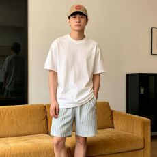 批发双口袋睡裤男夏季新款小众设计均码爆款休闲家居裤可外穿