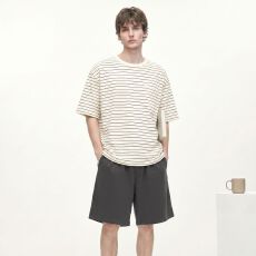 批发2026夏季<b class='q'>新款</b>纯棉睡衣男背心短裤休闲简约男士家居服套装可外穿