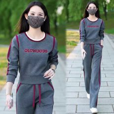 批发时尚运动服套装女2026年春秋季爆款新款宽松圆领卫衣直筒裤两件套