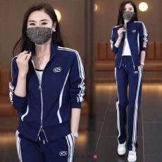批发2026春秋新款女装休闲<b class='q'>运动</b>套装时尚减龄显瘦开衫卫衣卫裤两件套