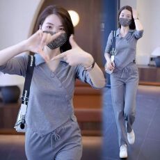 批发休闲<b class='q'>运动</b>服套装女2026新款春秋季时尚洋气宽松卫衣直筒裤两件套