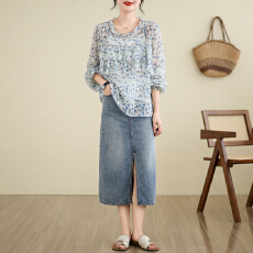 批发实拍2026早春大码女装法式上衣泡泡袖<b class='q'>衬衫</b><b class='q'>娃娃领</b><b class='q'>衬衣</b>M-4XL200斤