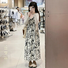 批发2026夏装新款大码度假沙滩吊带<b class='q'>裙</b>西双版纳旅游连衣<b class='q'>裙</b>M-4XL200斤