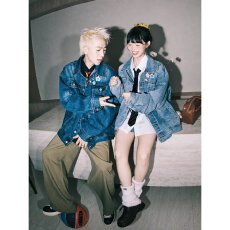 批发秋季潮牌设计感<b class='q'>牛仔</b>外套男女韩版潮牌新款刺绣帅气褂子秋装外衣衫
