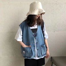 批发马甲<b class='q'>夏</b>款女韩版2023年春款宽松外搭上衣外穿百搭背心学生甲外套