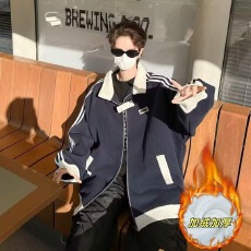 批发秋冬季加厚新款休闲运动时尚<b class='q'>百搭</b>卫衣户外高街宽松情侣服外套男女