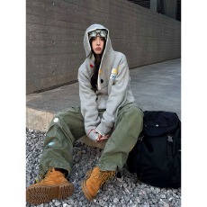 批发百花绒秋冬季毛衣外套女2025新款韩版显瘦宽松百搭外穿洋气针织衫