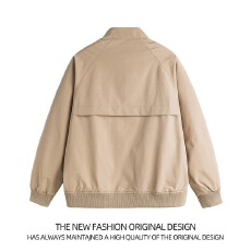 批发<b class='q'>外套</b><b class='q'>男</b>女春秋2025年新款<b class='q'>韩版</b>直筒休闲秋天女士纯色立领短款薄<b class='q'>外套</b>