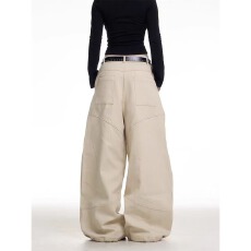 批发原版质量2025派牛春秋潮牌宽松直筒阔<b class='q'>腿</b>百搭高街休闲<b class='q'>裤</b>男女同款