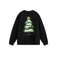 批发2025美式复古长袖圣诞毛衣男女款秋冬潮牌<b class='q'>时尚</b>轻奢百搭圆领<b class='q'>情侣</b><b class='q'>衫</b>