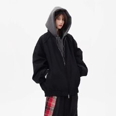 批发连帽女款<b class='q'>卫衣</b>美式宽松春秋冬季拉链情侣装ins潮牌<b class='q'>开衫</b>外套拉链