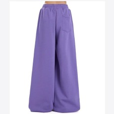 批发纯棉复合380松紧腰带裤男女高街刺绣宽松阔腿裤秋冬痞帅休闲裤