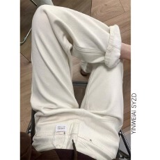 批发时尚百搭显瘦美式高街复古大码胖mm<b class='q'>气质</b>牛仔<b class='q'>裤</b>女慵懒风直筒<b class='q'>裤</b>韩版