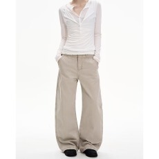 批发春秋季美式复古vintage微喇牛仔裤男女cleanfit宽松休闲裤子ins