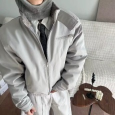 批发美式毛领哈灵顿<b class='q'>夹克</b>棉服男<b class='q'>女</b>冬季新款宽松棉袄潮牌保暖棉衣外套