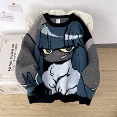 批发<b class='q'>童装</b>女童毛衣25冬季<b class='q'>新款</b>圆领针织衫动漫卡通上衣儿童保暖<b class='q'>新款</b>气质