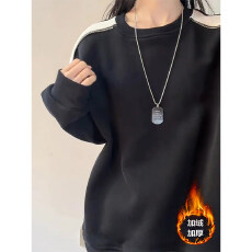 批发华棉复贝贝无帽卫衣<b class='q'>男</b>女秋冬加绒加厚<b class='q'>长袖</b><b class='q'>T</b><b class='q'>恤</b>圆领内搭打底衫