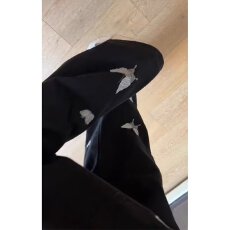 批发百搭原宿春秋季<b class='q'>牛仔裤</b>男女新款小众设计感裤子美式高街潮牌微喇裤