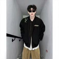 批发美式春秋新款2026夹克外套立领防风潮流百搭潮牌薄款棒球服<b class='q'>男</b>女