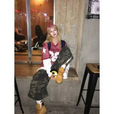 批发百搭简约原宿潮流自然腰嘻哈其他五分<b class='q'>裤</b>迷彩无***新款<b class='q'>气质</b>时尚