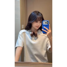 批发曼巴棉拉链常青树亨利领短袖<b class='q'>t</b><b class='q'>恤</b>女男夏薄款亨利领正肩半袖上衣