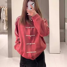 批发麂皮绒中式夹克国潮淘依坊盘扣情侣春秋季宽松唐装<b class='q'>外套</b>上衣男女